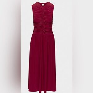 Aritzia Wilfred Dress Elegant Burgundy Women's Dress size M NWT